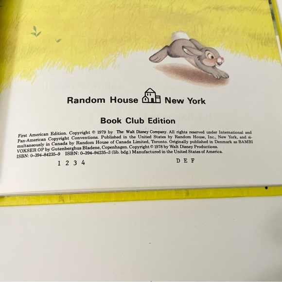 Vintage Disney Bambi Grows Up Hardcover Book - Picture 10 of 12